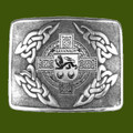 Kavanagh Irish Badge Interlace Mens Stylish Pewter Kilt Belt Buckle