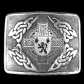 OKeeffe Irish Badge Interlace Mens Sterling Silver Kilt Belt Buckle