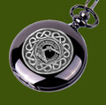 Alexander Clan Badge Pewter Clan Crest Black Hunter Pocket Watch