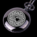 Alexander Clan Badge Silver Clan Crest Black Hunter Pocket Watch