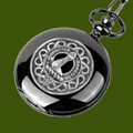 Armstrong Clan Badge Pewter Clan Crest Black Hunter Pocket Watch