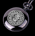 Bailey Irish Coat Of Arms Silver Family Crest Black Hunter Pocket Watch