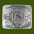 Hunter Clan Badge Interlace Mens Stylish Pewter Kilt Belt Buckle