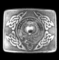 Smith Clan Badge Interlace Mens Sterling Silver Kilt Belt Buckle