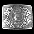 Hannay Clan Badge Interlace Mens Sterling Silver Kilt Belt Buckle