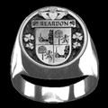 Reardon Irish Coat Of Arms Family Crest Mens Sterling Silver Ring