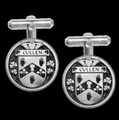 Cullen Irish Coat Of Arms Claddagh Sterling Silver Family Crest Cufflinks