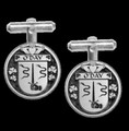 ODay Irish Coat Of Arms Claddagh Sterling Silver Family Crest Cufflinks