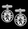 Duffy Irish Coat Of Arms Claddagh Sterling Silver Family Crest Cufflinks
