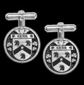 Kerr Irish Coat Of Arms Claddagh Sterling Silver Family Crest Cufflinks