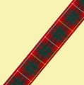 Bruce Modern Plaid Polyester Fabric Tartan Ribbon 16mm x 3 metres