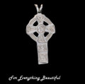 Celtic Cross Traditional Large Sterling Silver Pendant
