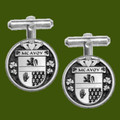 McAvoy Irish Coat Of Arms Claddagh Stylish Pewter Family Crest Cufflinks
