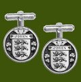 OBrien Irish Coat Of Arms Claddagh Stylish Pewter Family Crest Cufflinks