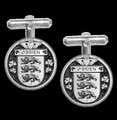 OBrien Irish Coat Of Arms Claddagh Sterling Silver Family Crest Cufflinks