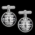 Gallagher Irish Coat Of Arms Claddagh Sterling Silver Family Crest Cufflinks