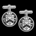 Walsh Irish Coat Of Arms Claddagh Sterling Silver Family Crest Cufflinks