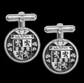 Murphy Irish Coat Of Arms Claddagh Sterling Silver Family Crest Cufflinks