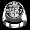 Carroll Irish Coat Of Arms Family Crest Mens Sterling Silver Ring