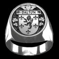 Dalton Irish Coat Of Arms Family Crest Mens Sterling Silver Ring