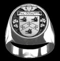 McDermott Irish Coat Of Arms Family Crest Mens Sterling Silver Ring