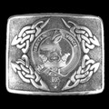 Keith Clan Badge Interlace Mens Sterling Silver Kilt Belt Buckle