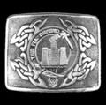 Kincaid Clan Badge Interlace Mens Sterling Silver Kilt Belt Buckle