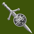Allen Irish Coat Of Arms Claddagh Round Stylish Pewter Small Kilt Pin