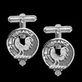 Laing Clan Badge Sterling Silver Clan Crest Cufflinks