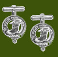MacAulay Clan Badge Stylish Pewter Clan Crest Cufflinks