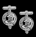 MacAulay Clan Badge Sterling Silver Clan Crest Cufflinks
