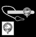 MacDonald Clan Badge Sterling Silver Button Loop Clan Crest Tie Bar