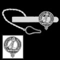Armstrong Clan Badge Sterling Silver Button Loop Clan Crest Tie Bar