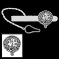 Burnett Clan Badge Sterling Silver Button Loop Clan Crest Tie Bar