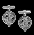 Bissett Clan Badge Sterling Silver Clan Crest Cufflinks