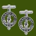 Logie Clan Badge Stylish Pewter Clan Crest Cufflinks