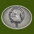 MacThomas  Clan Badge Oval Antiqued Mens Stylish Pewter Belt Buckle