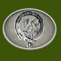 Crichton Clan Badge Oval Antiqued Mens Stylish Pewter Belt Buckle