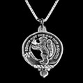 Chattan Clan Badge Sterling Silver Clan Crest Small Pendant