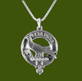 Glen Clan Badge Stylish Pewter Clan Crest Small Pendant