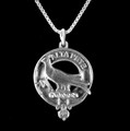 Glen Clan Badge Sterling Silver Clan Crest Small Pendant