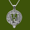 Johnston Clan Badge Stylish Pewter Clan Crest Small Pendant