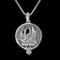 Innes Clan Badge Sterling Silver Clan Crest Small Pendant