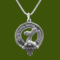 Skene Clan Badge Stylish Pewter Clan Crest Small Pendant