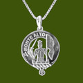 Mowat Clan Badge Stylish Pewter Clan Crest Small Pendant