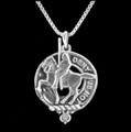 Thompson Clan Badge Sterling Silver Clan Crest Small Pendant