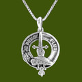Erskine Clan Badge Stylish Pewter Clan Crest Small Pendant