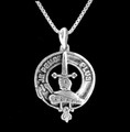 Erskine Clan Badge Sterling Silver Clan Crest Small Pendant
