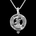 Sempill Clan Badge Sterling Silver Clan Crest Small Pendant