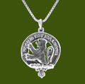 Stuart Clan Badge Stylish Pewter Clan Crest Small Pendant